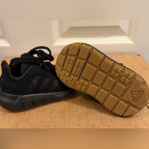 adidas Kids Black and Tan Sneakers